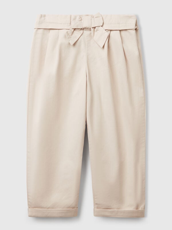 Pantaloni con fiocco Bambina
