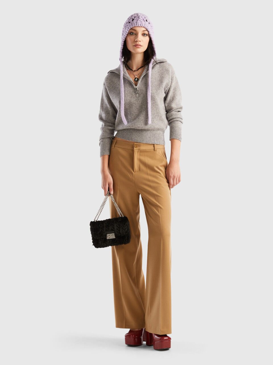 Benetton on sale pantaloni larghi