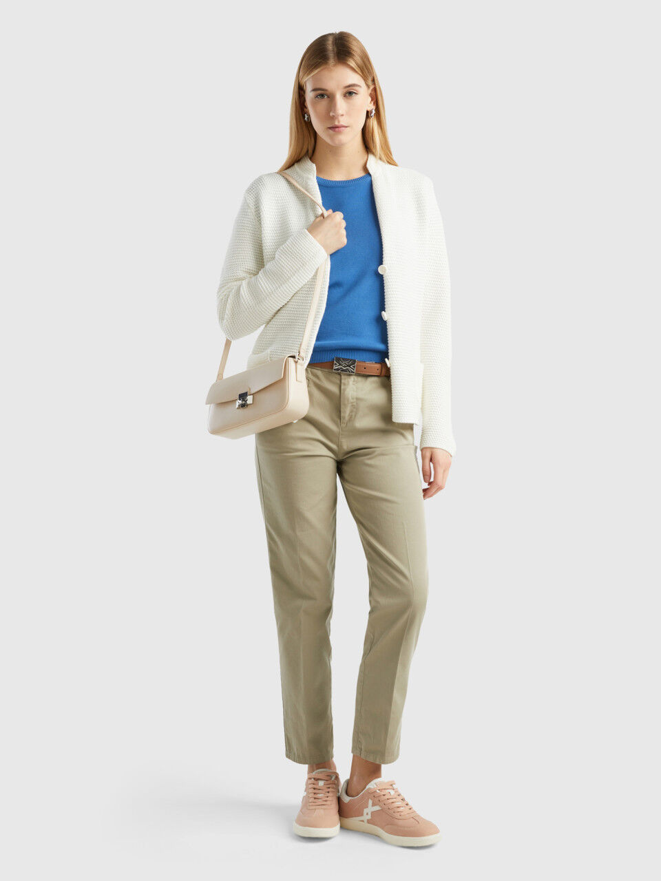 Pantaloni con elastico shop in vita benetton