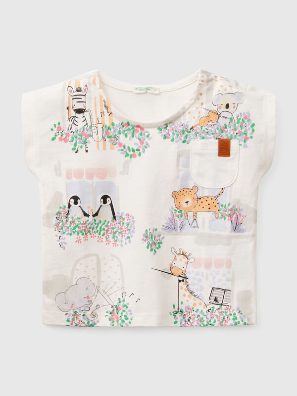 T-shirt boxy fit in cotone  Baby