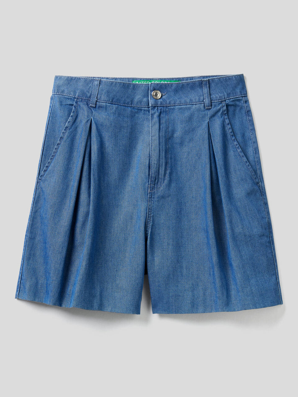 Shorts in denim di 100% cotone image number 1