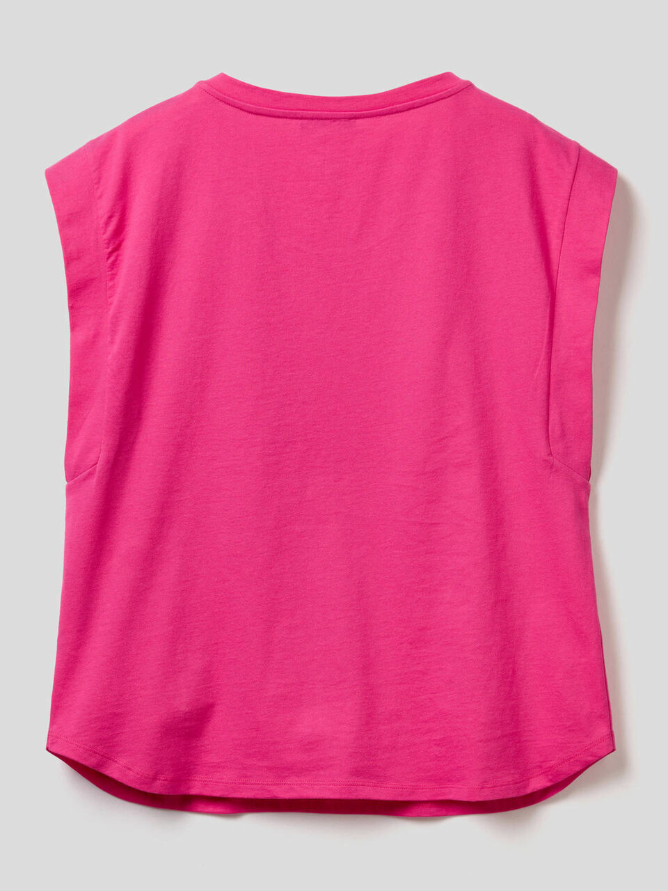 T-shirt in cotone con manica ad aletta image number 2