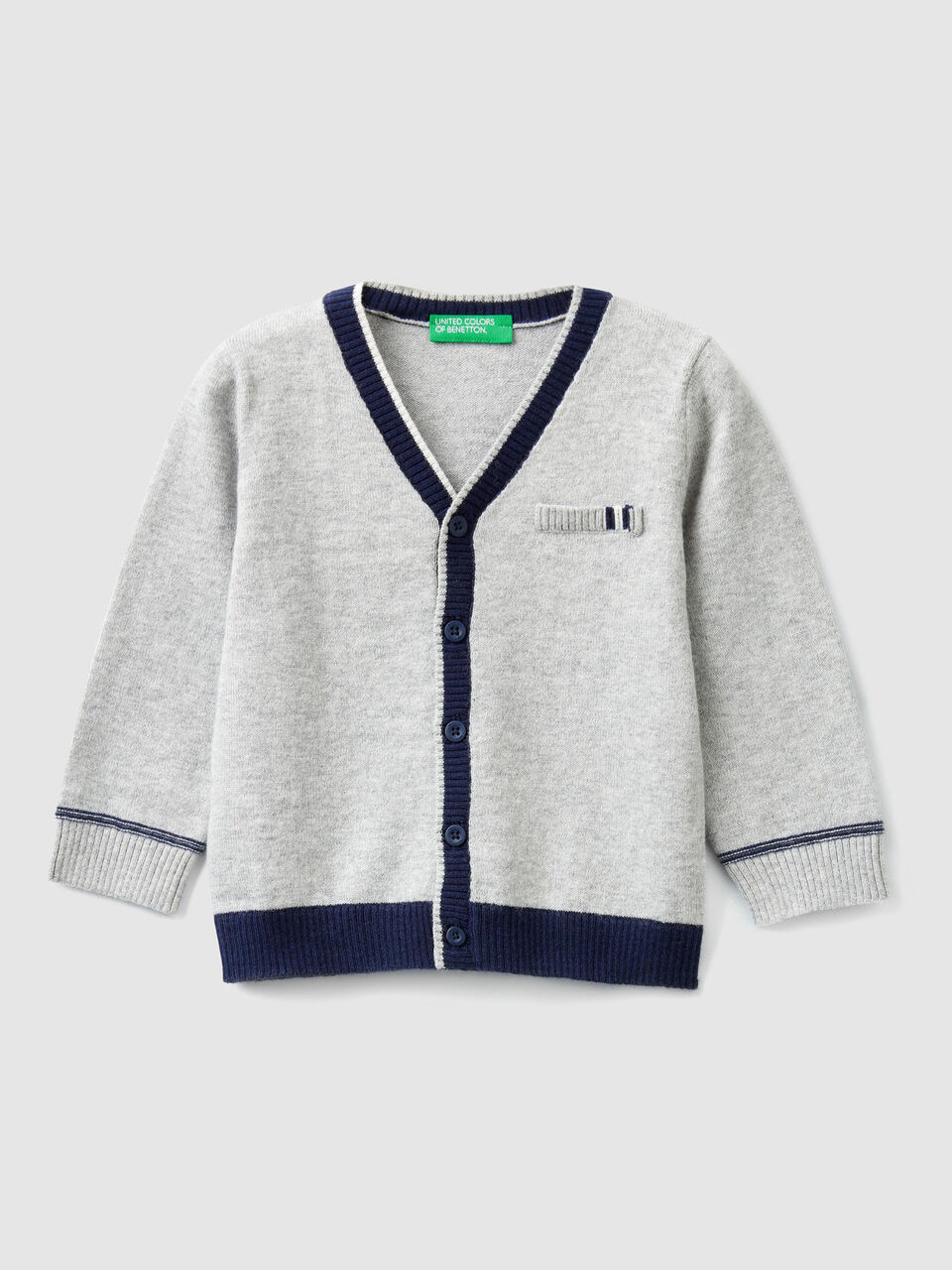 Cardigan con toppe image number 1