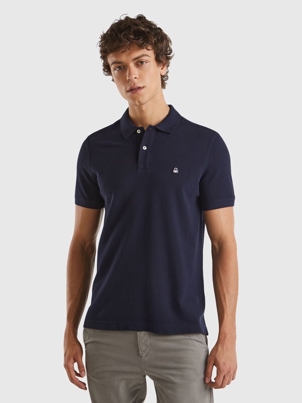 Polo regular fit blu notte Uomo