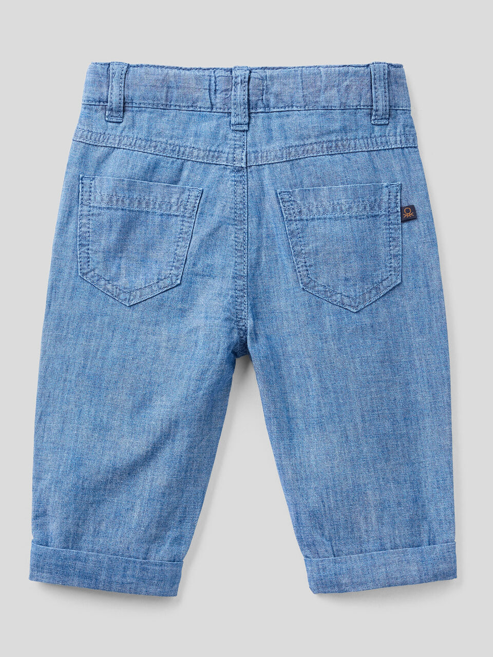 Pantaloni carrot fit in misto lino image number 2