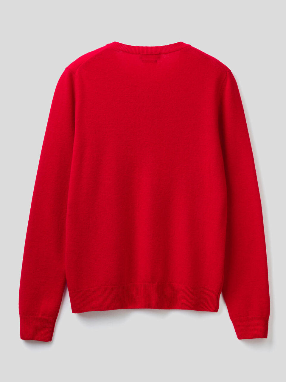 Cardigan girocollo in pura lana vergine image number 2