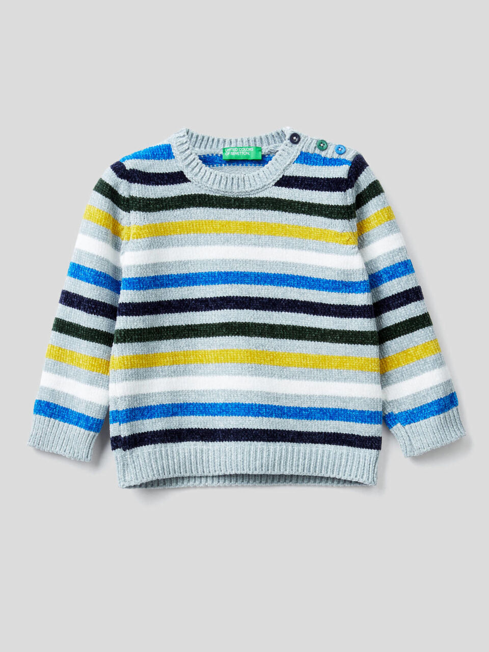 Maglia a righe in ciniglia image number 1