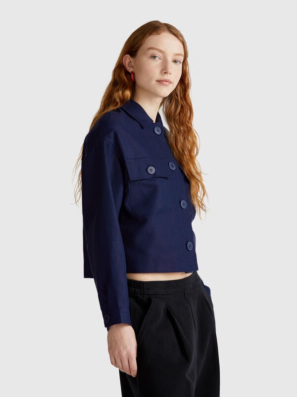 Giacca in misto lino Donna