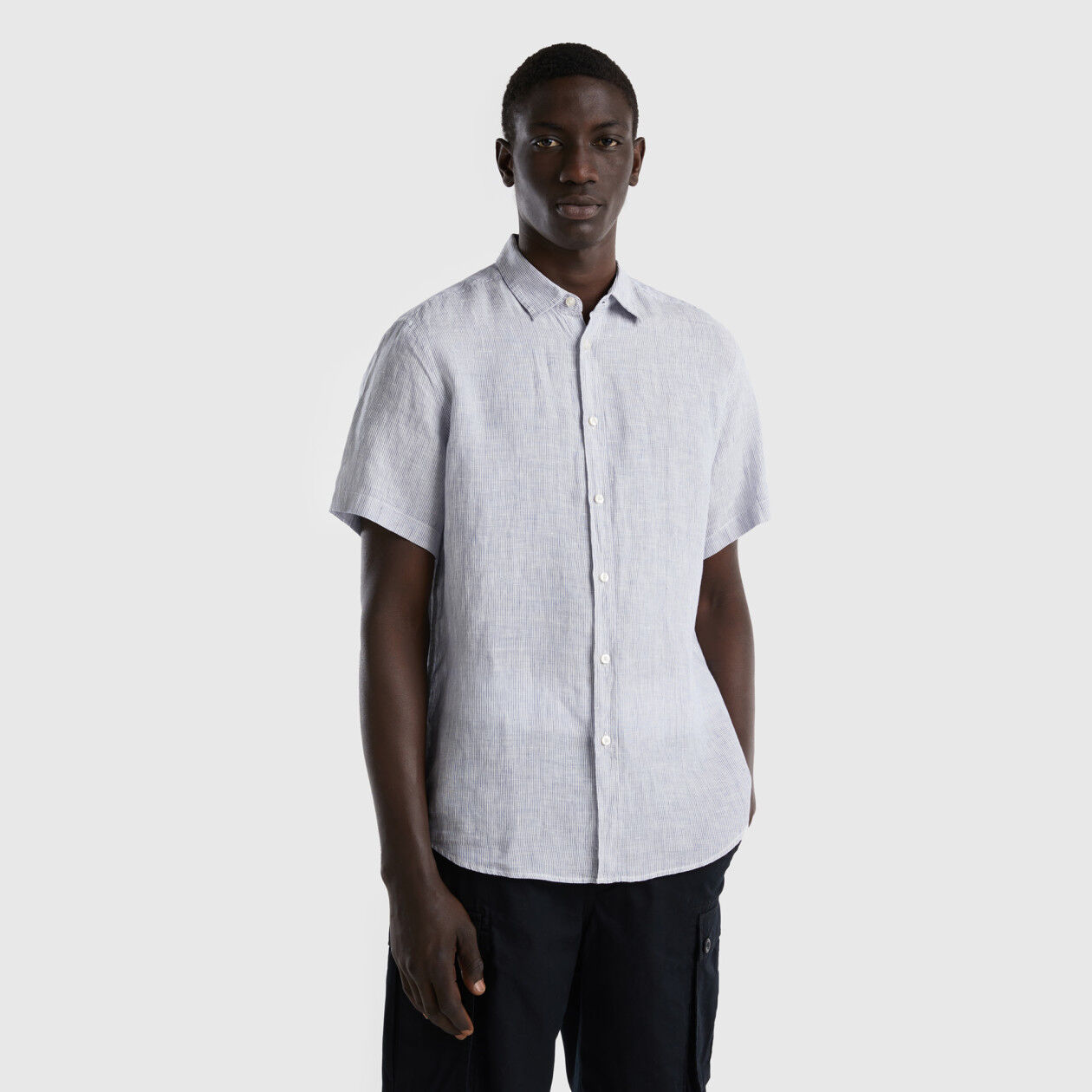 Benetton clearance camicia lino