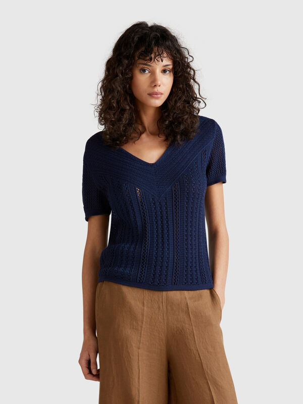 Maglioncino con trafori Donna