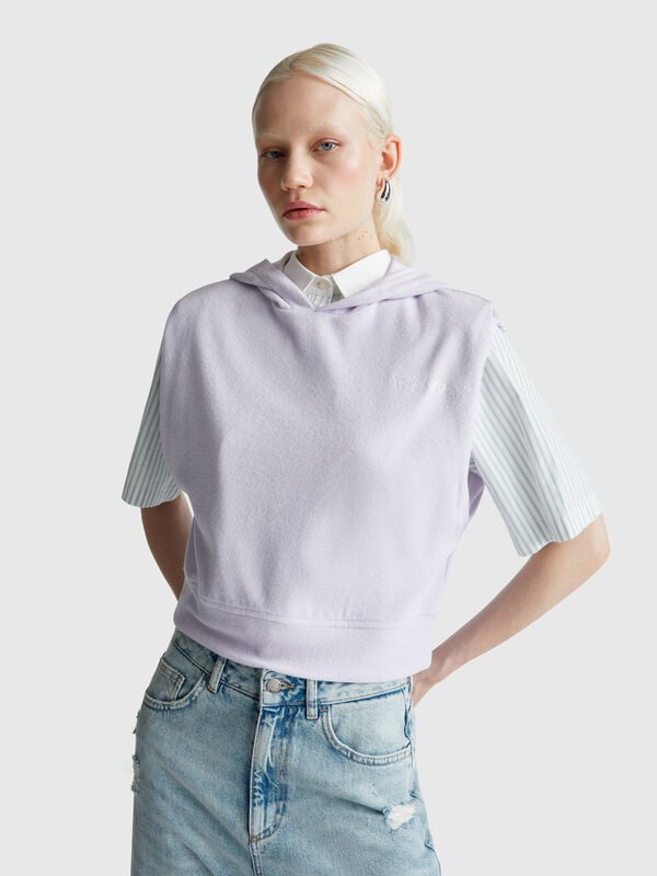 Gilet con cappuccio Donna