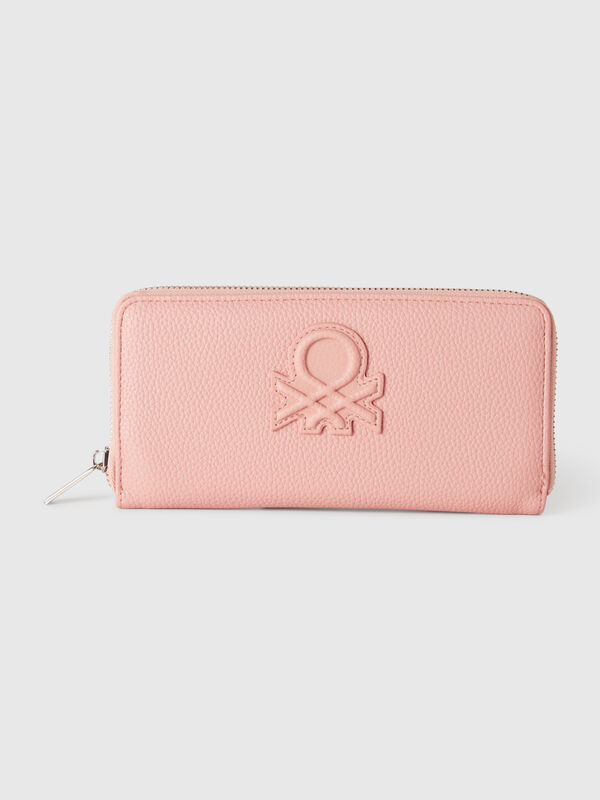 Portafoglio grande con zip Donna