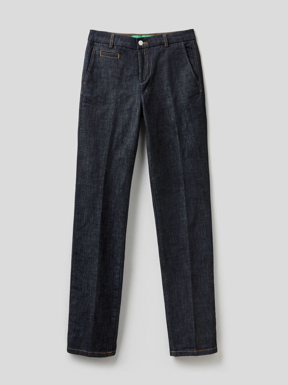 Chino in denim elasticizzato image number 1