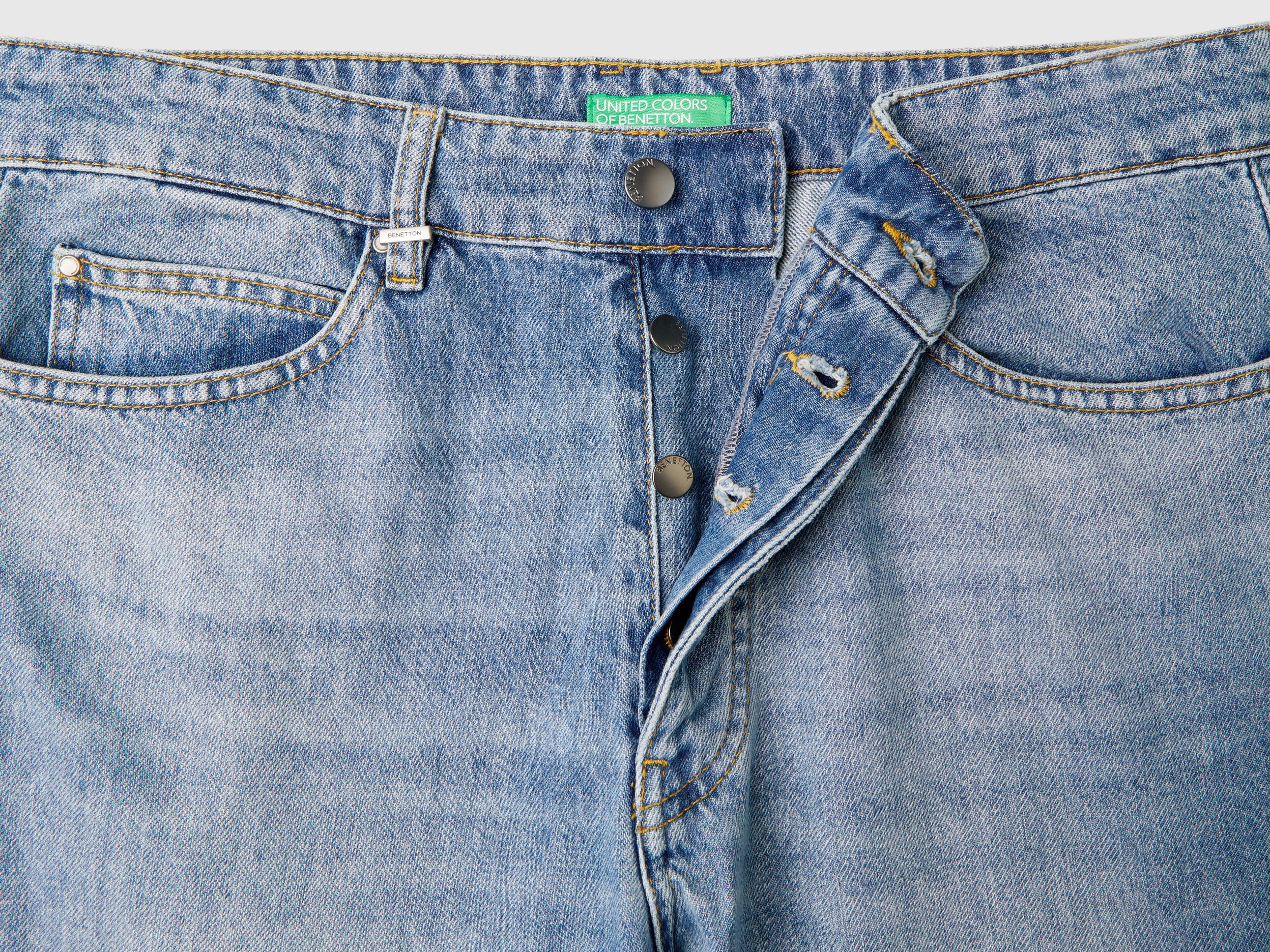 Jeans over fit Azzurro Benetton