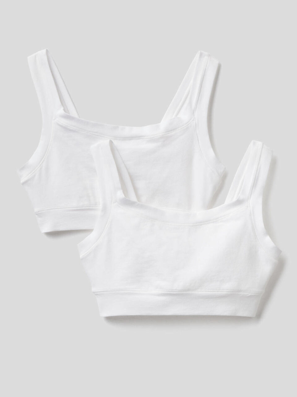 Due brassiere in cotone a fibra lunga image number 1