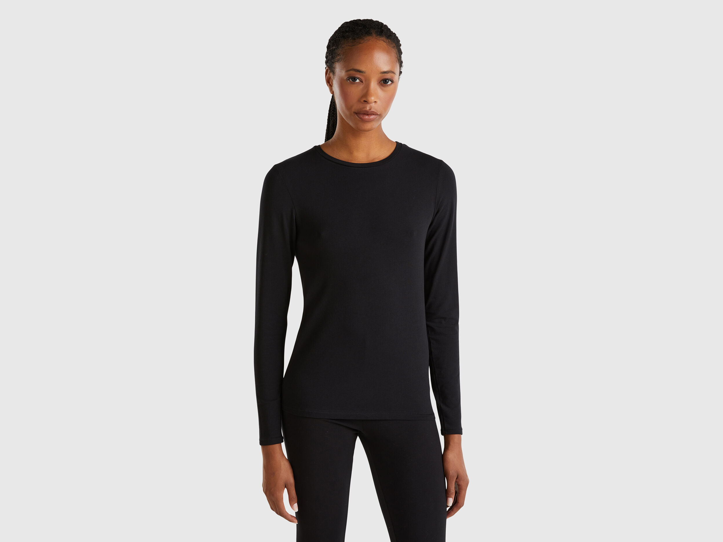 Maglie di cotone manica lunga benetton discount