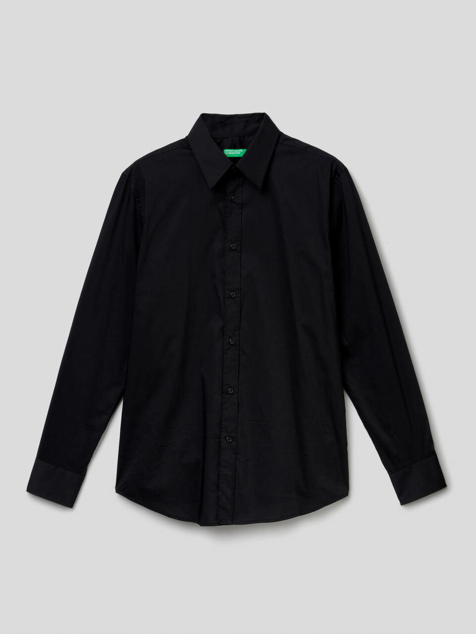 Camicia slim fit tinta unita image number 1
