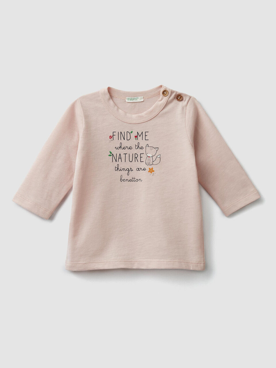 T-shirt in cotone biologico con stampa image number 1