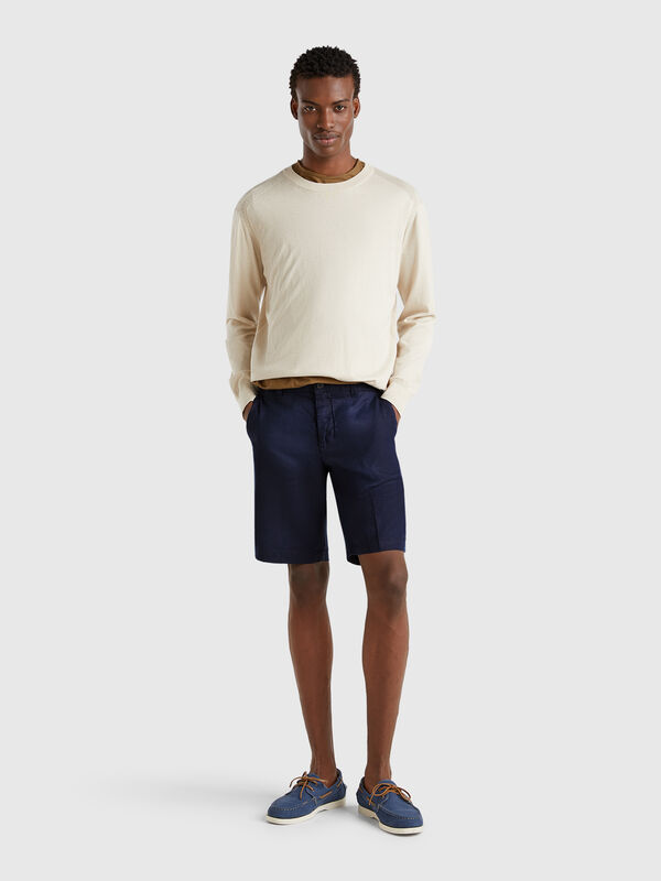 Bermuda in puro lino Uomo