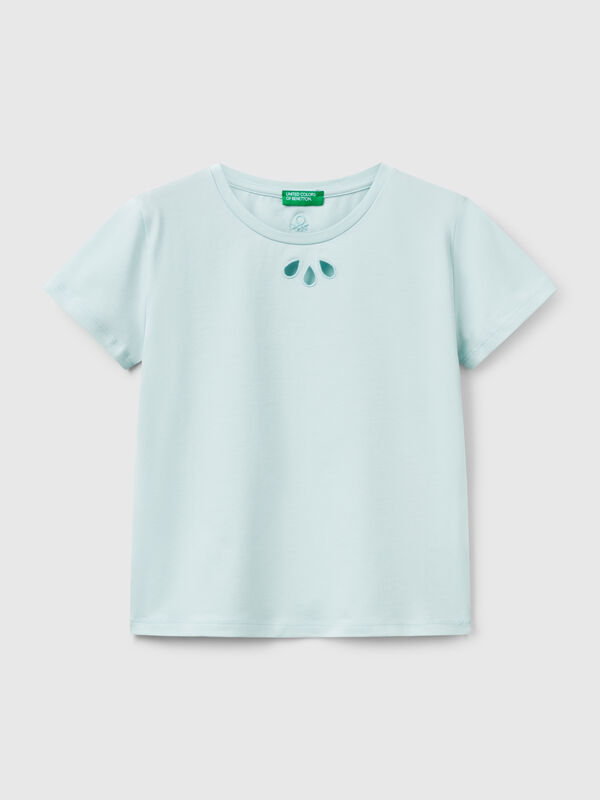 Maglietta con motivo cut out Bambina