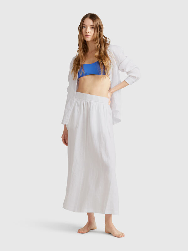 Gonna lunga in puro lino Donna