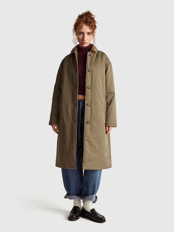 Giacca lunga con leggera imbottitura Donna