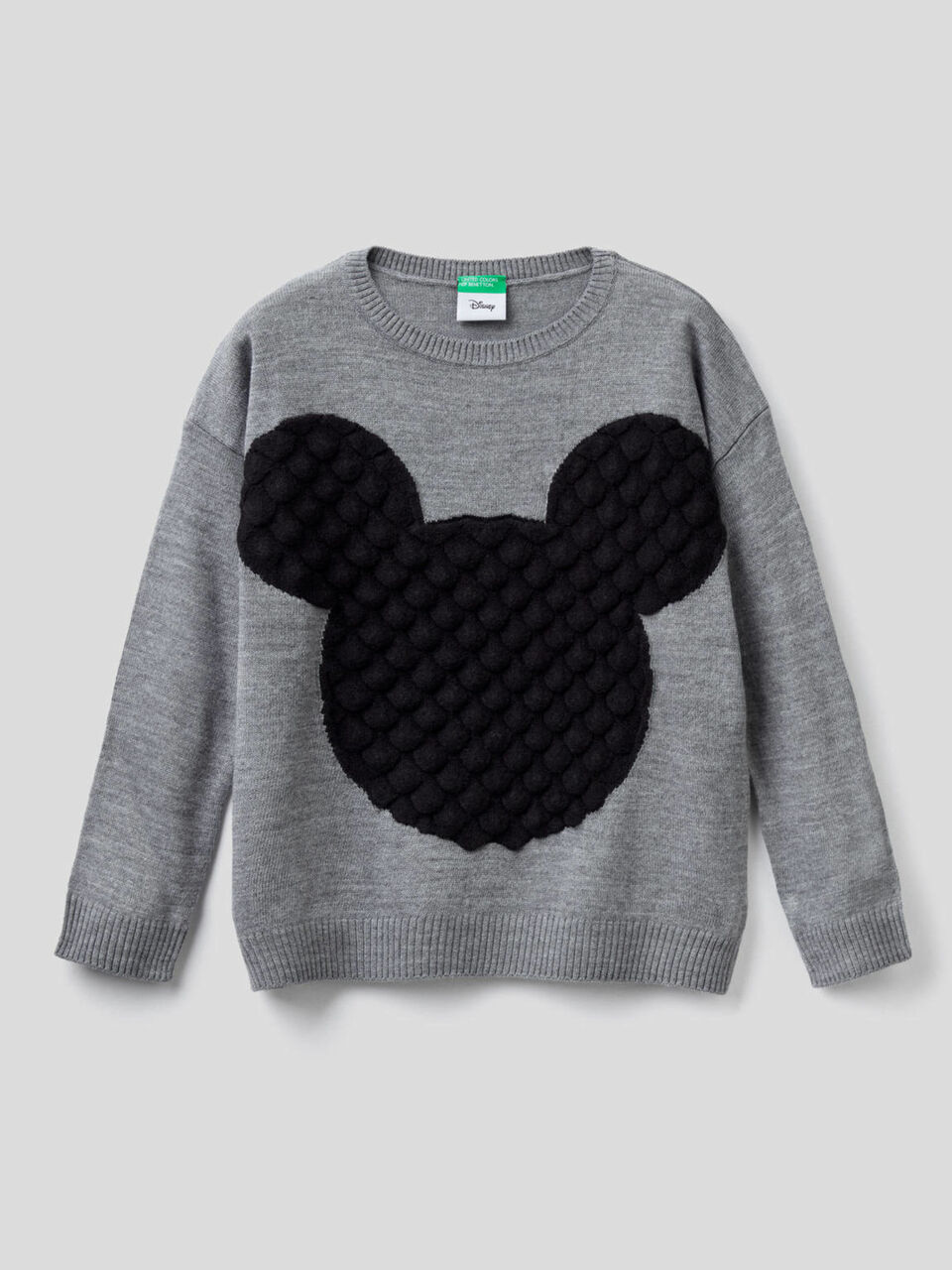 Maglia con intarsio Topolino a rilevo image number 1