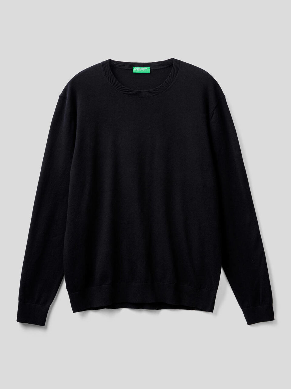Maglia girocollo in misto cotone image number 1