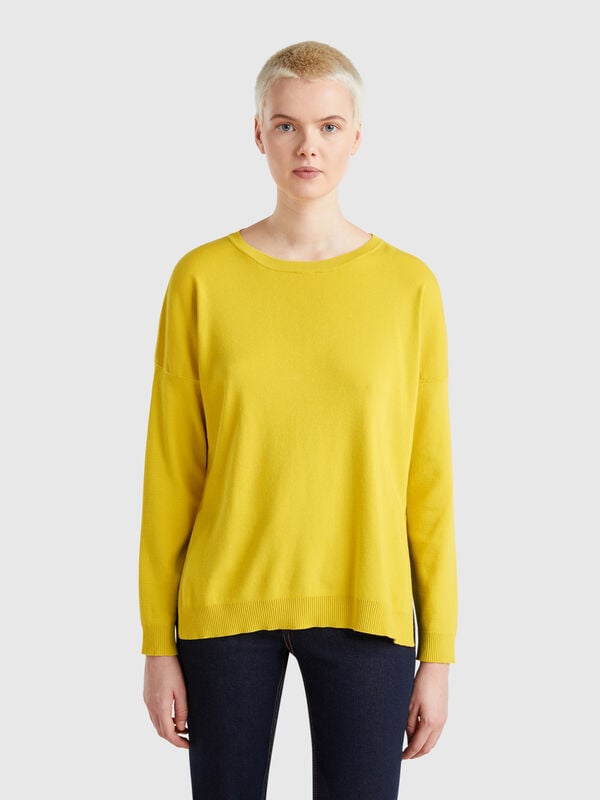 Maglia in cotone over fit Donna