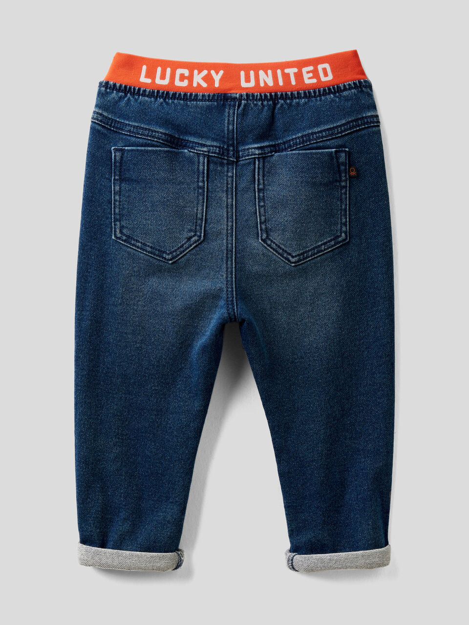 Pantaloni carrot fit effetto denim image number 2