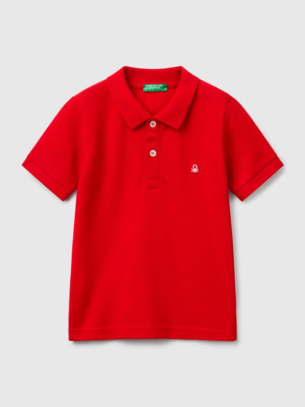 Polo manica corta in puro cotone Bambino