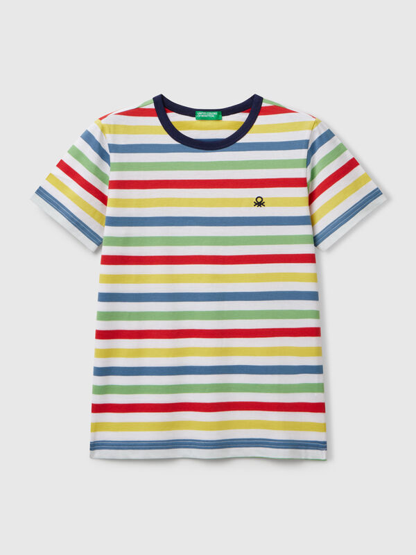 Maglietta a righe 100% cotone Bambino