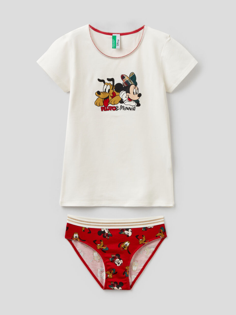 Maglietta e slip con Pluto e Minnie image number 1