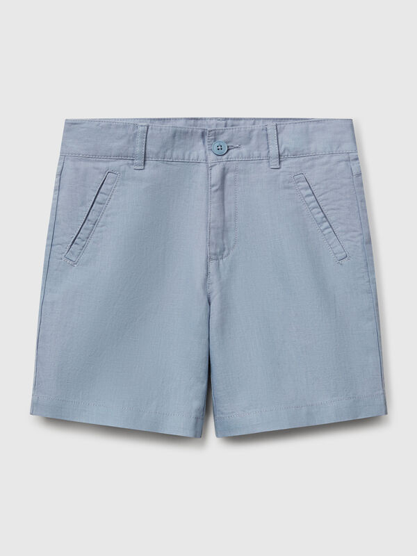 Shorts in misto lino Bambino