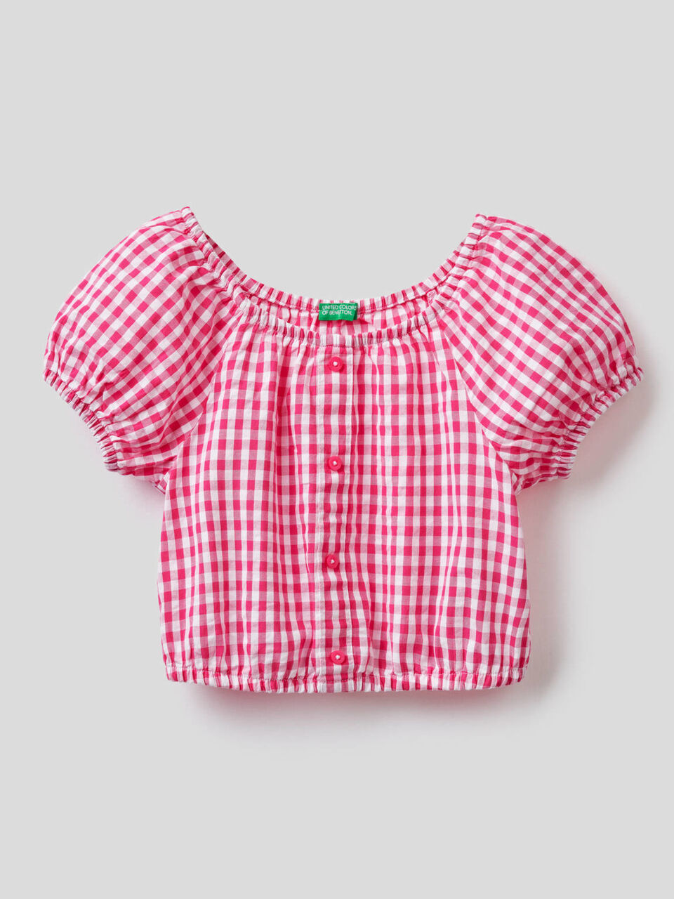 Blusa cropped fantasia vichy image number 1