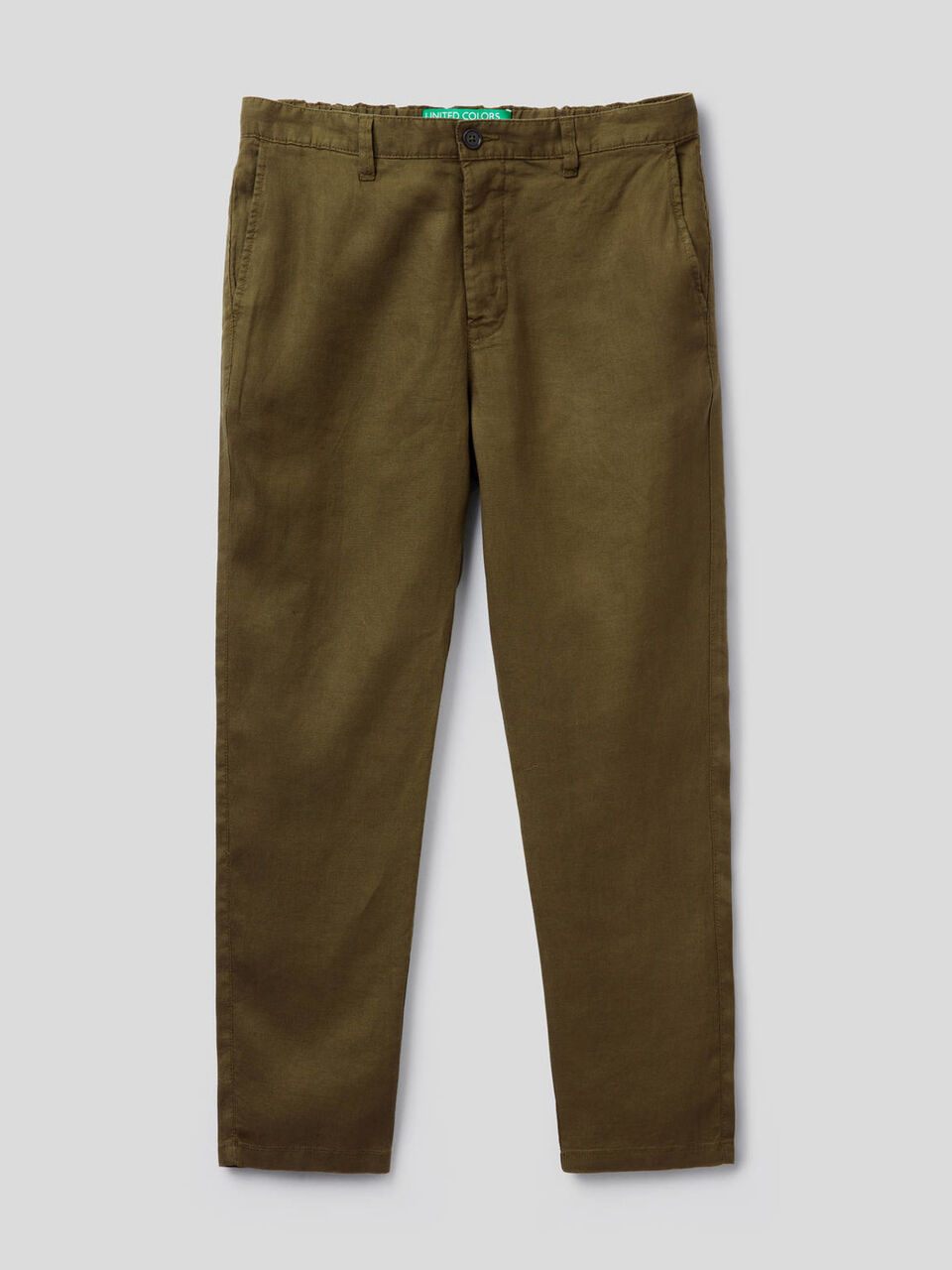 Pantaloni chino in puro lino image number 1