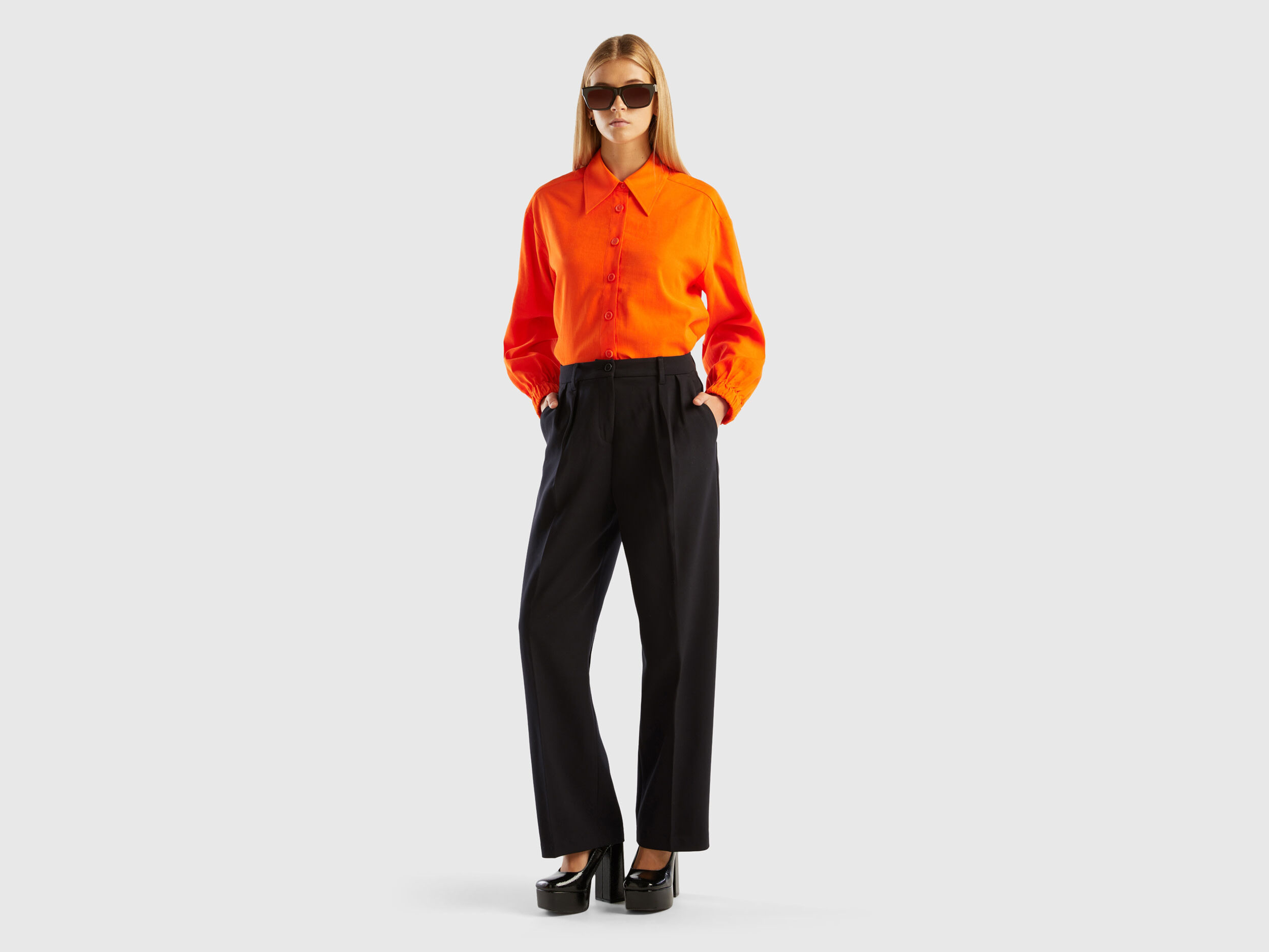 Camicia sales arancione donna