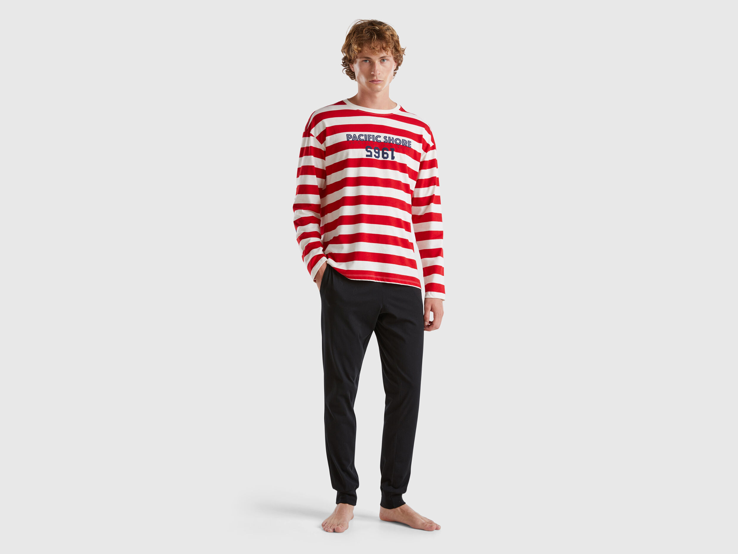 Benetton pigiami uomo clearance