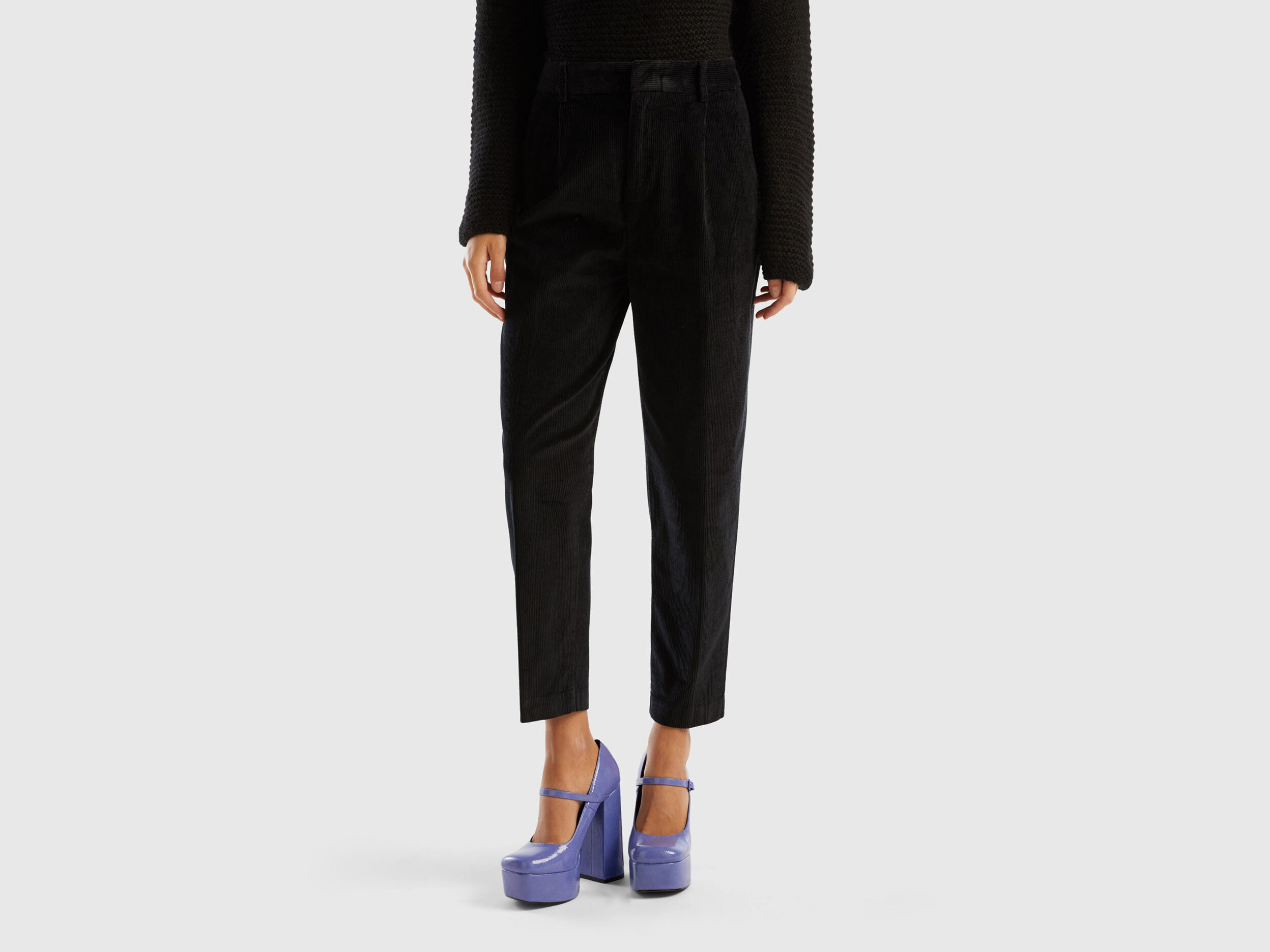 Pantaloni cropped clearance benetton