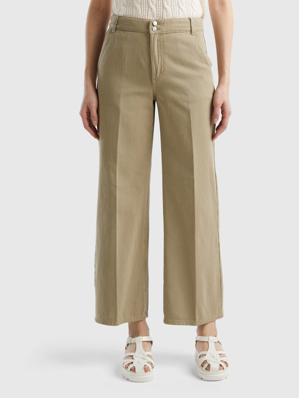Benetton on sale pantaloni larghi