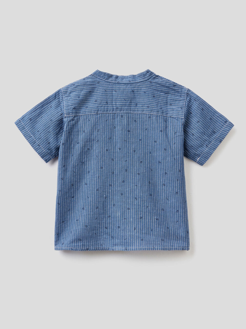 Camicia fantasia in misto lino image number 2