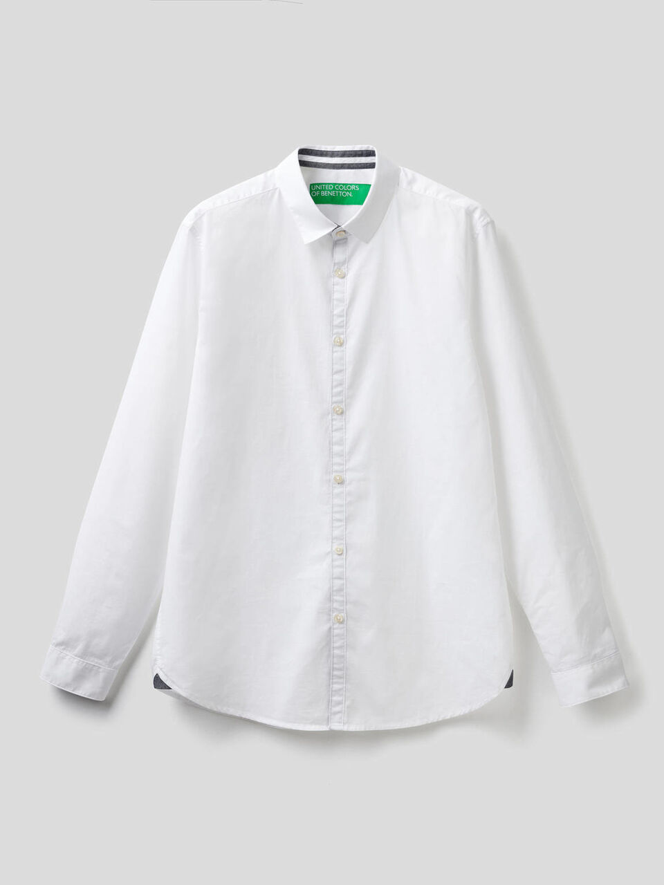 Camicia slim fit in puro cotone image number 1