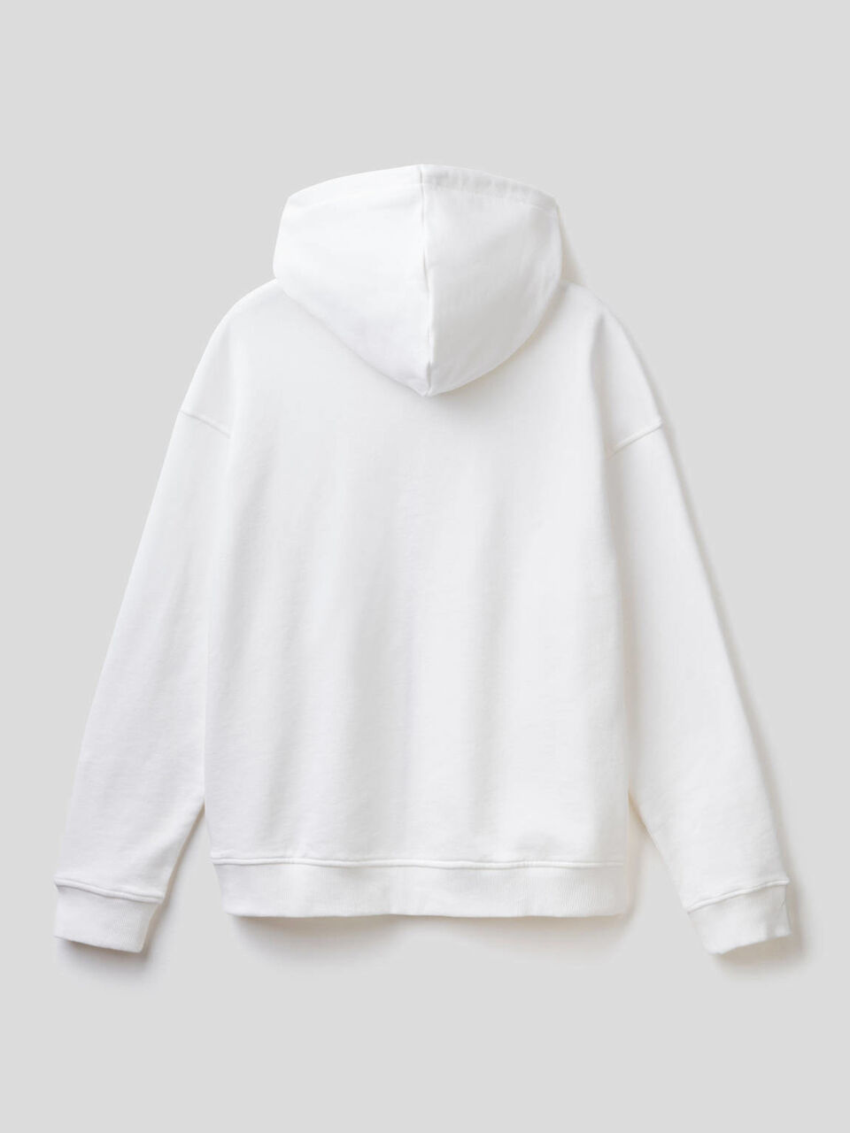 Felpa in cotone con zip e cappuccio image number 2