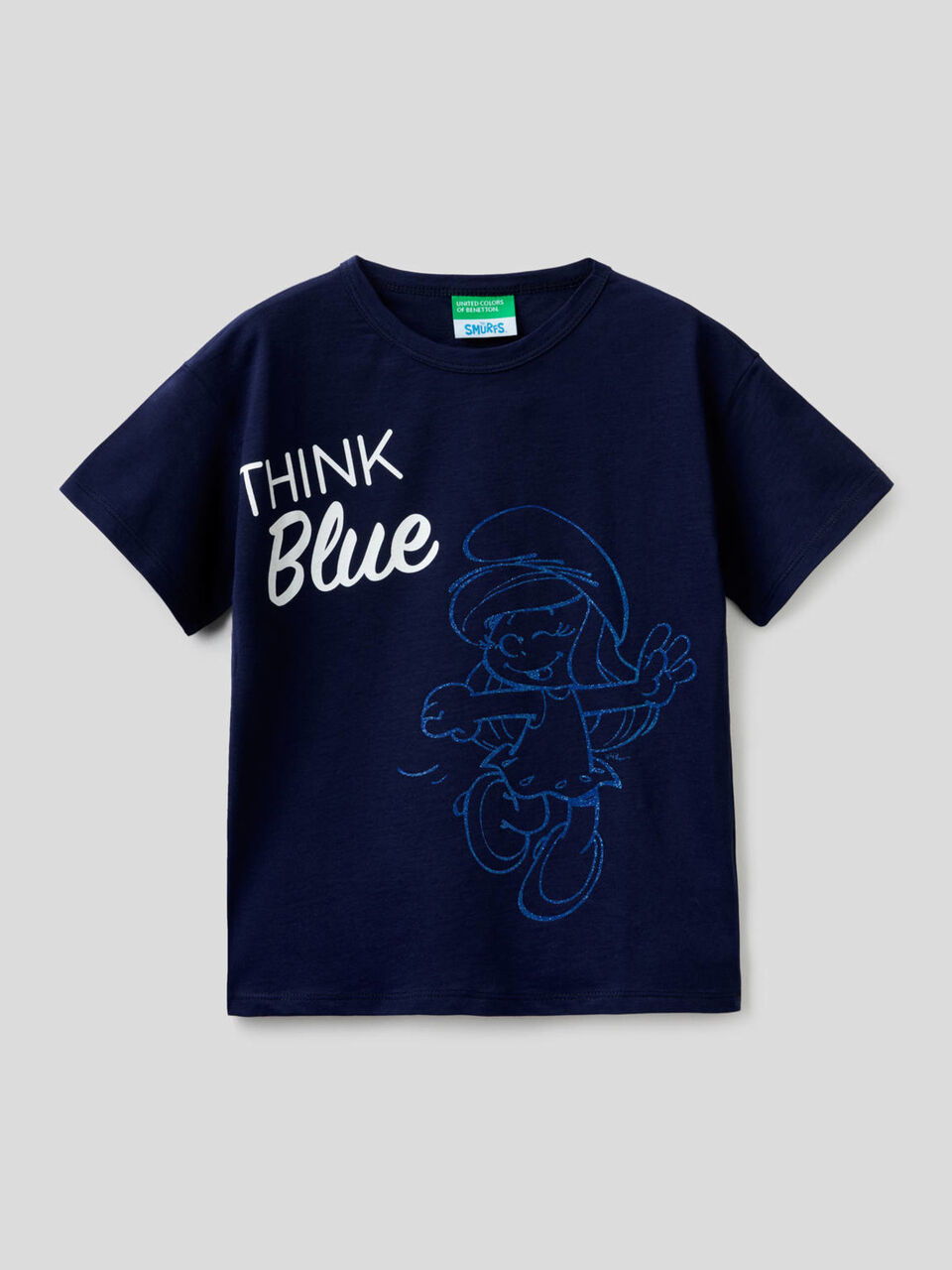 T-shirt boxy con stampa I Puffi image number 1