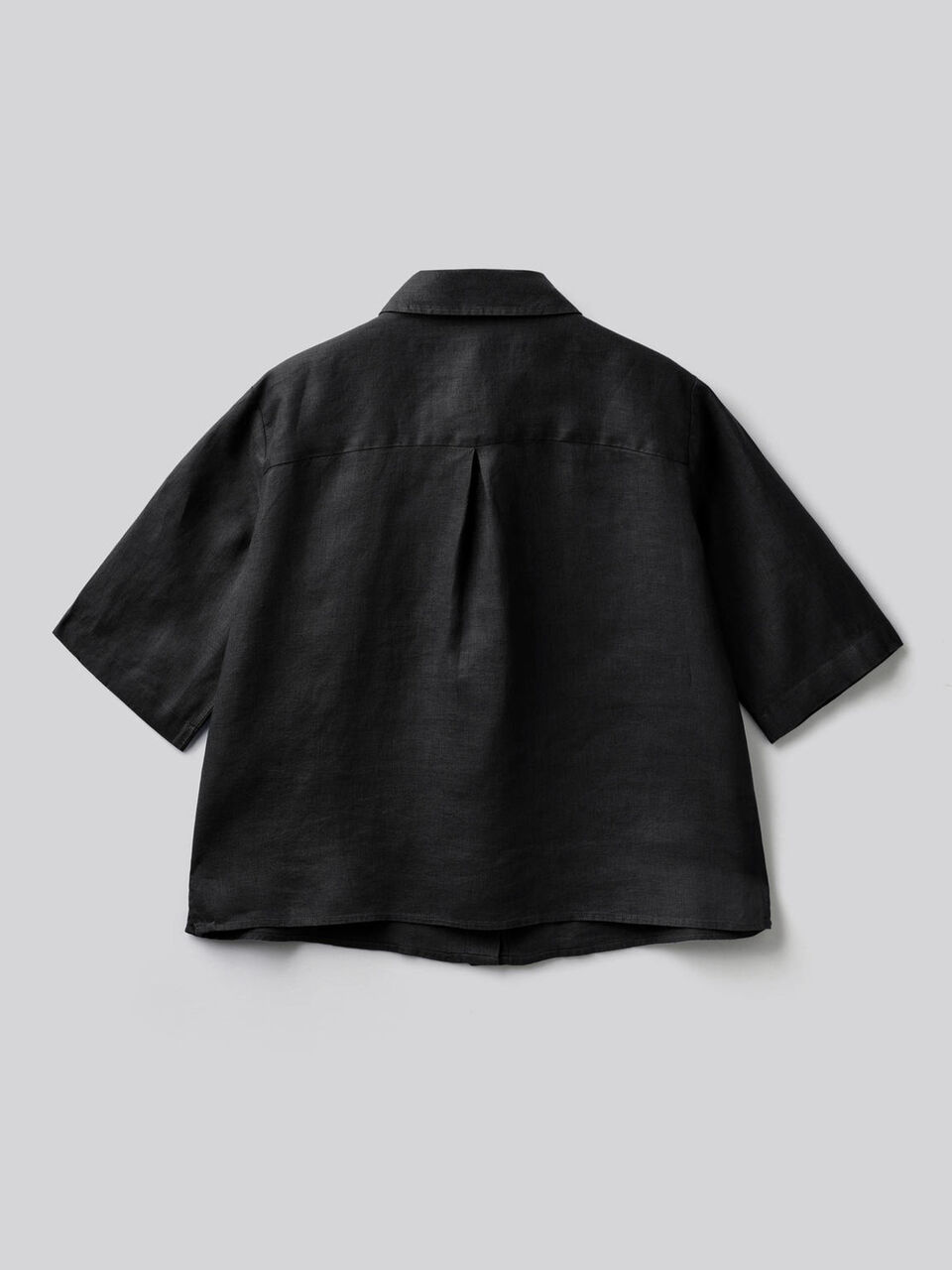 Camicia corta in puro lino image number 2