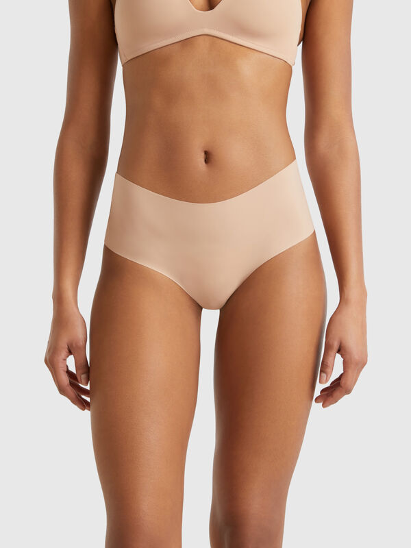 Culotte elasticizzate con pizzo Donna