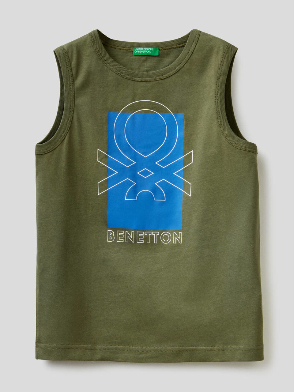 T-shirt smanicata con stampa logo image number 1