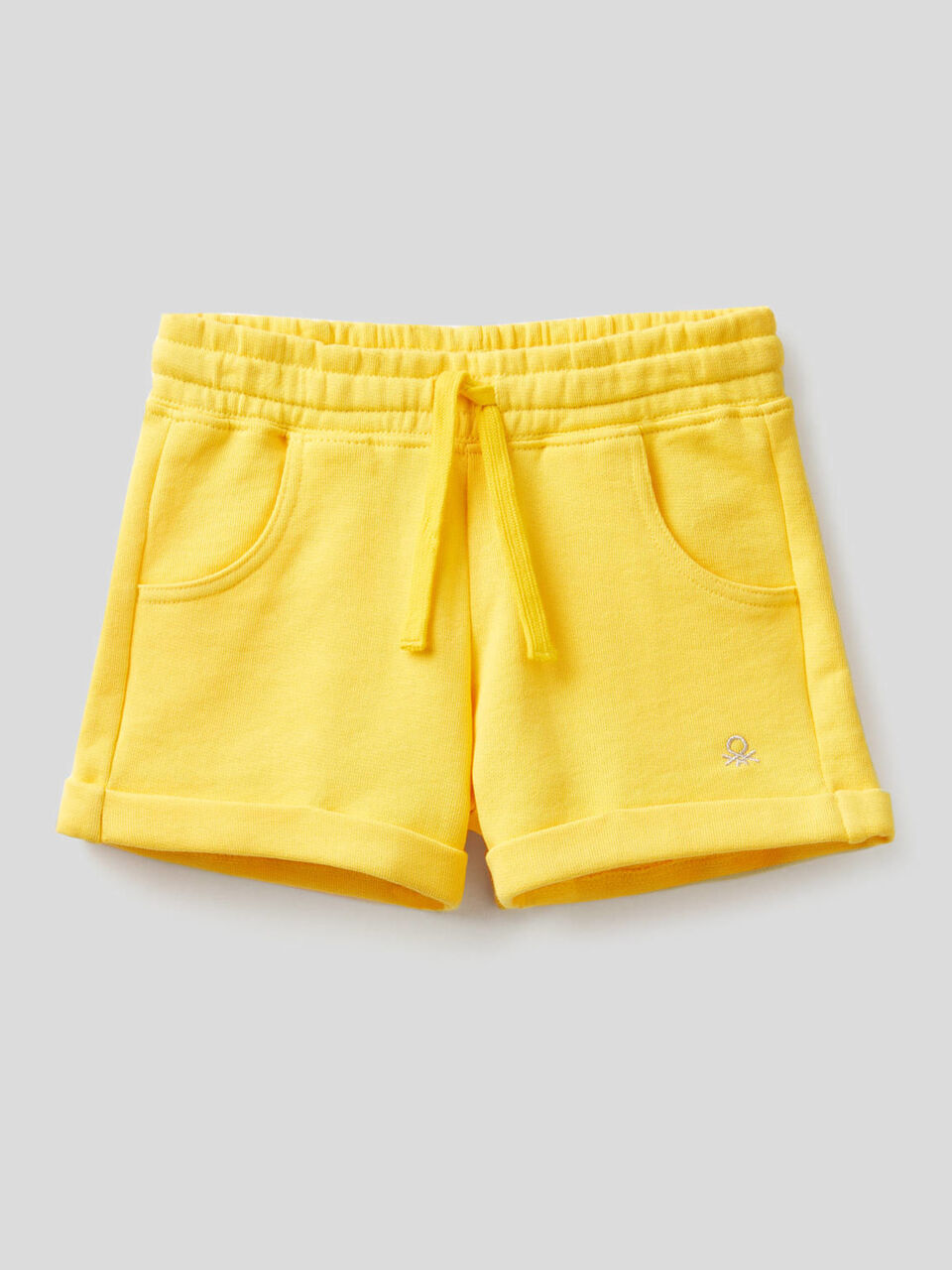 Shorts in felpa di puro cotone image number 1