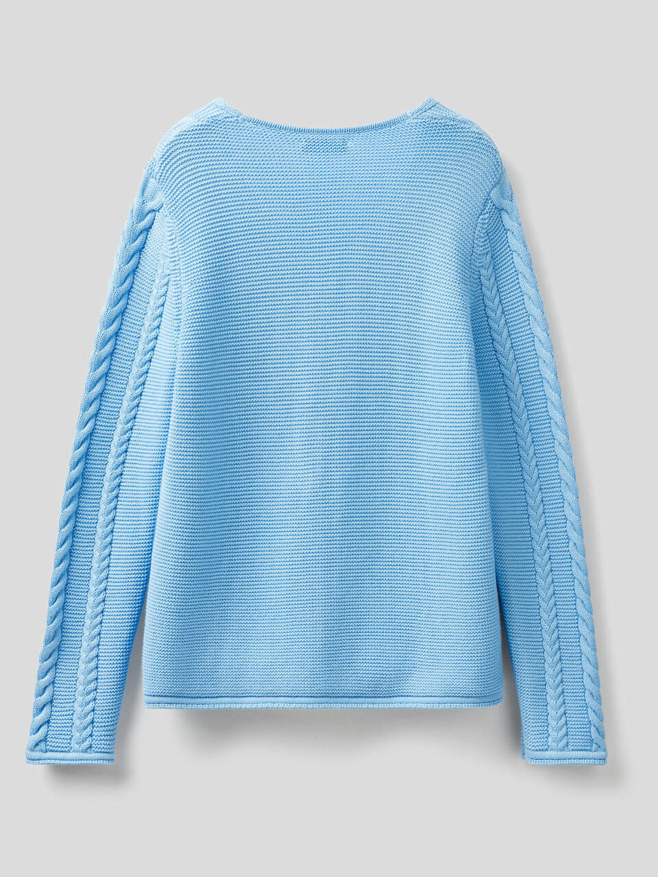 Maglia a trecce in puro cotone image number 2