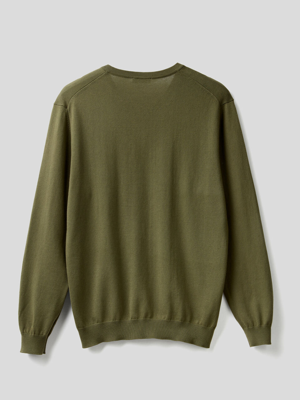 Maglia in puro cotone con scollo a V image number 2